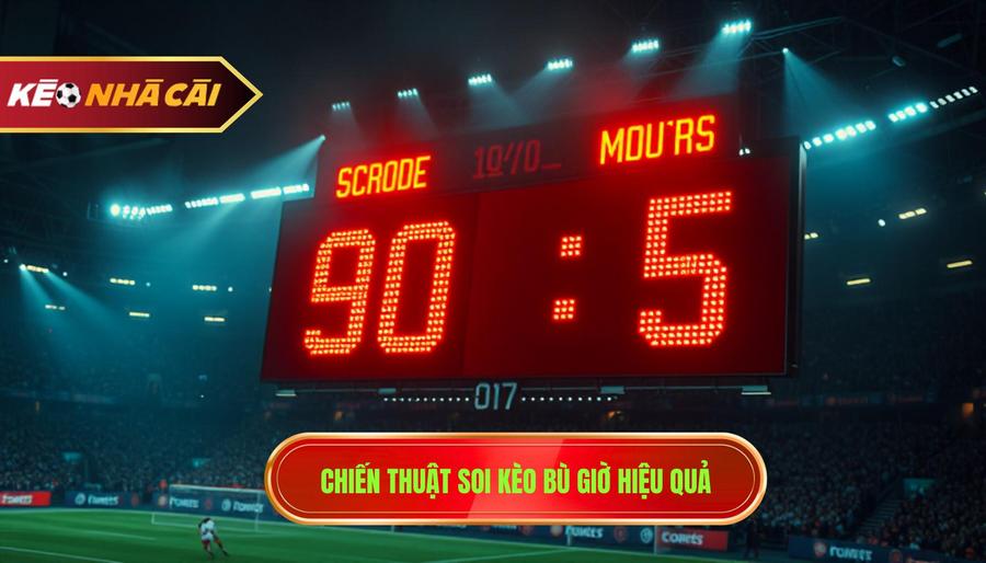  Chiến thuật soi kèo bù giờ hiệu quả